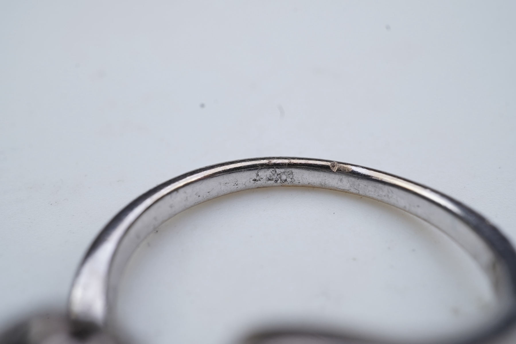 A diamond ring, mid 20th century